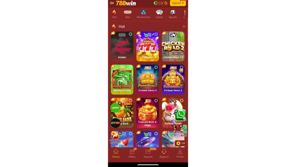 internal interface of game section