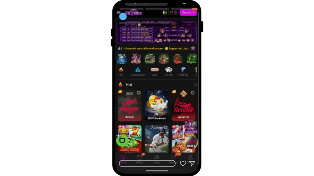 K6 Game APK internal interface of game